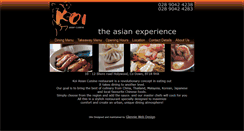 Desktop Screenshot of koiasiancuisine.com
